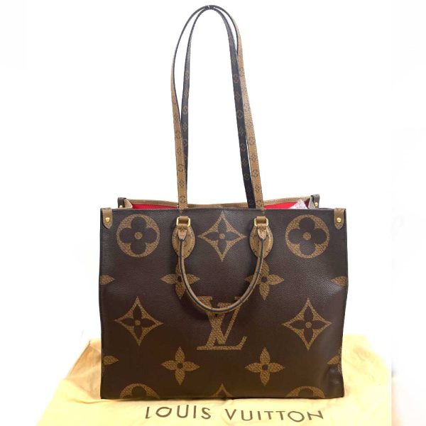 3100540 132n 12 Louis Vuitton On the Go GM Brown Beige Shoulder