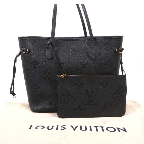 3100540 133 12 Louis Vuitton Neverfull MM Monogram Empreinte Noir