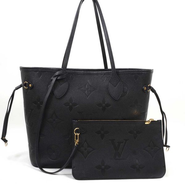 3100540 133n 1 Louis Vuitton Neverfull MM Monogram Empreinte Noir