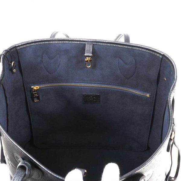 3100540 133n 5 Louis Vuitton Neverfull MM Monogram Empreinte Noir