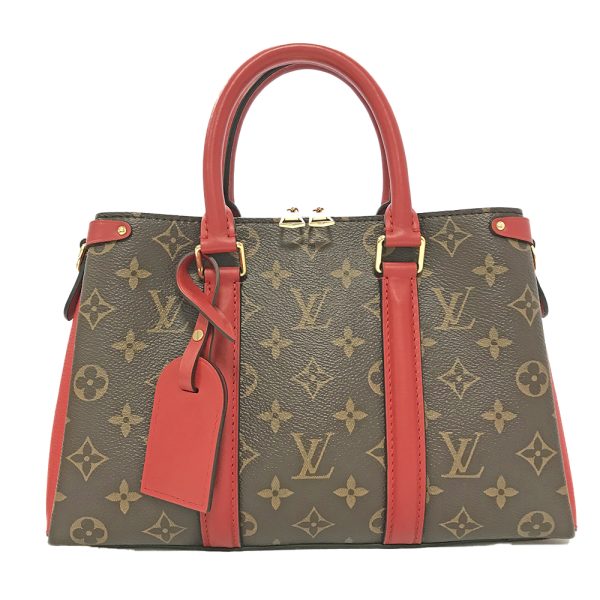 31008799315 39 02u Louis Vuitton Soufflot NV BB Handbag Brown Red