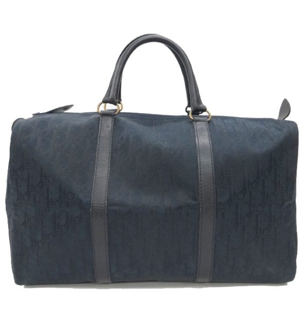 3126 1 Christian Dior Trotter Boston Vintage Bag Navy