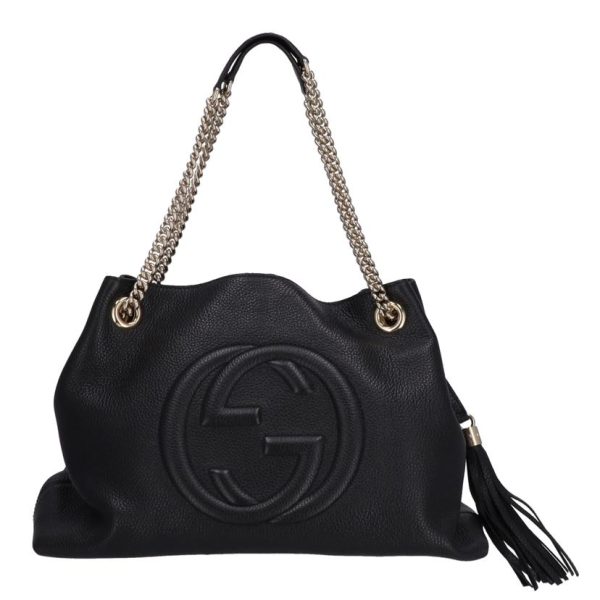 31355 1 Gucci Interlocking G Soho Leather Chain Tote