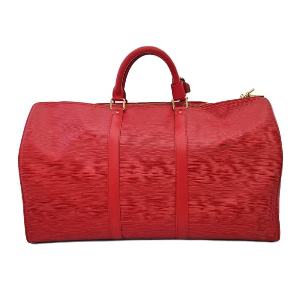 3146060215801 3 Louis Vuitton Keepall 50 Epi Red