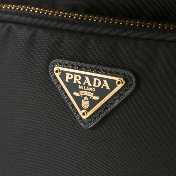 320100kwa290030 8 Prada Hand Tote Bag ReNylon Duet Drawstring ShoulderNero