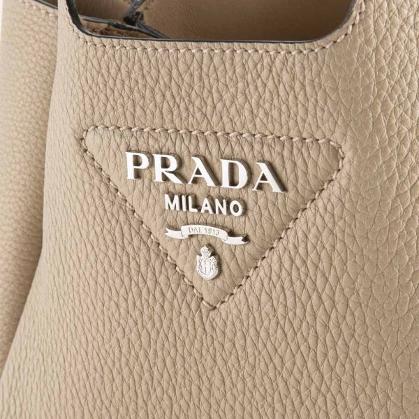 320200kwa390126 5 Prada Soft Mini Leather Handbag Beige