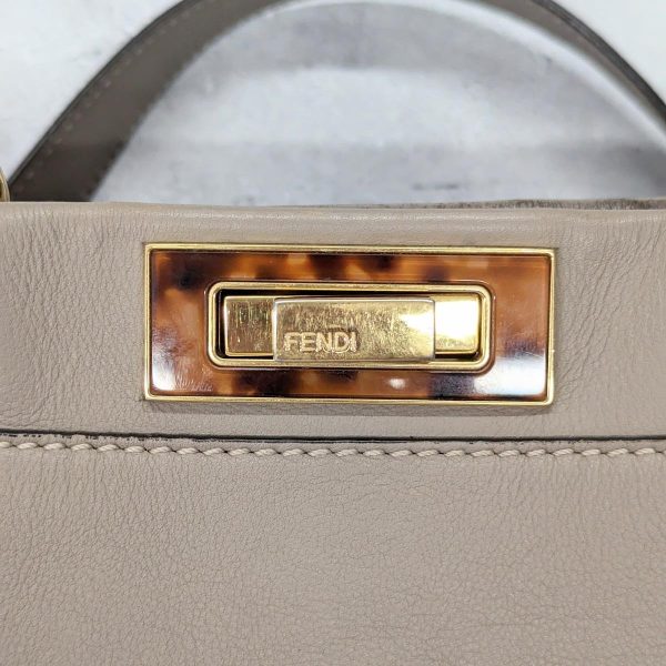 321 10 Fendi 2way Peekaboo Le Guiller Leather Beige