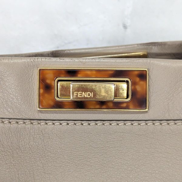 321 11 Fendi 2way Peekaboo Le Guiller Leather Beige