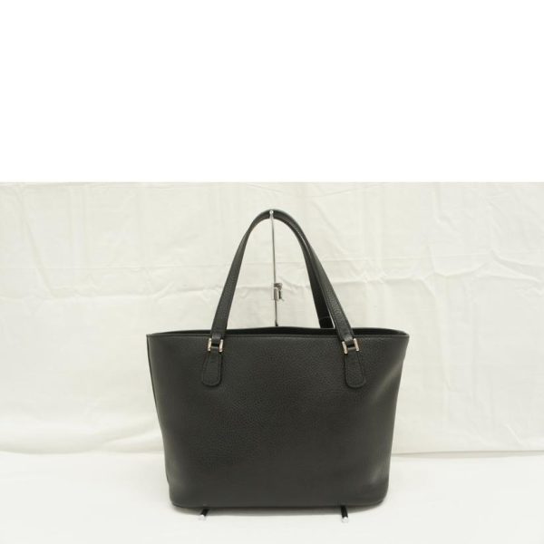 32451 2 Gucci Interlocking G Leather Tote Bag Black