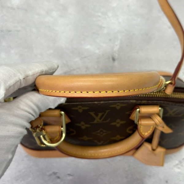 327 10 Louis Vuitton Alma BB Shoulder Bag Monogram Brown