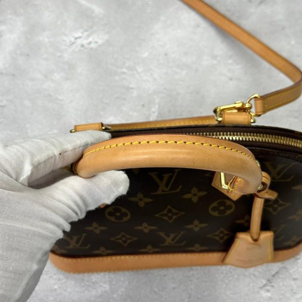 327 11 Louis Vuitton Alma BB Shoulder Bag Monogram Brown