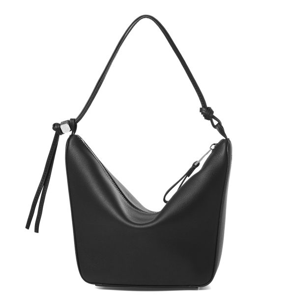 32960 2 Loewe Shoulder Bag Mini Puzzle Fold Tote Black