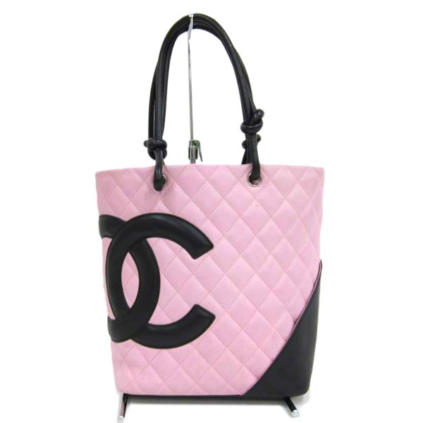 33185 1 Chanel Cambon Line Medium Tote Pink