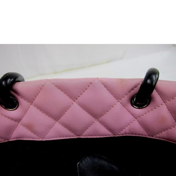 33185 6 Chanel Cambon Line Medium Tote Pink