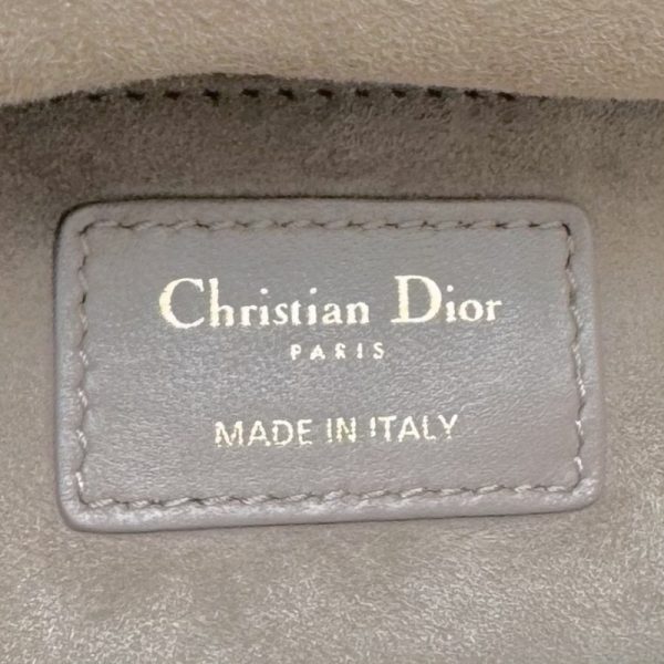 33394 7 Christian Dior Cannage Medium Tote Bag Greige