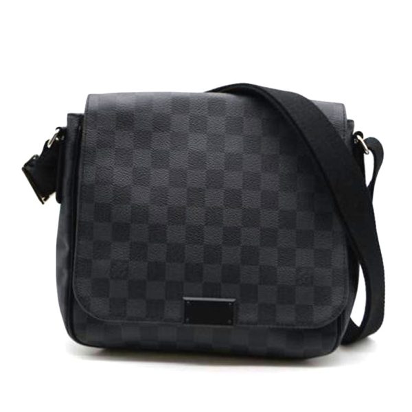 33574 1 Louis Vuitton District Damier Graphite Shoulder Bag Brown