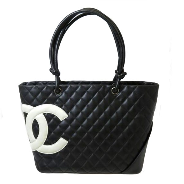 33786 1 Chanel Cambon Line Tote Black