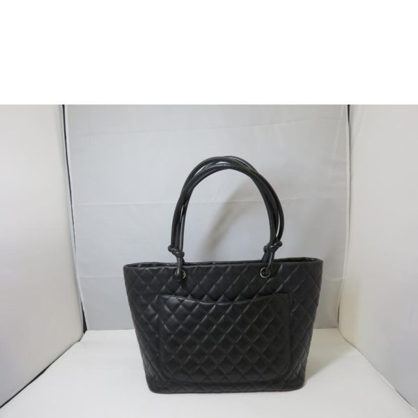 33786 2 Chanel Cambon Line Tote Black