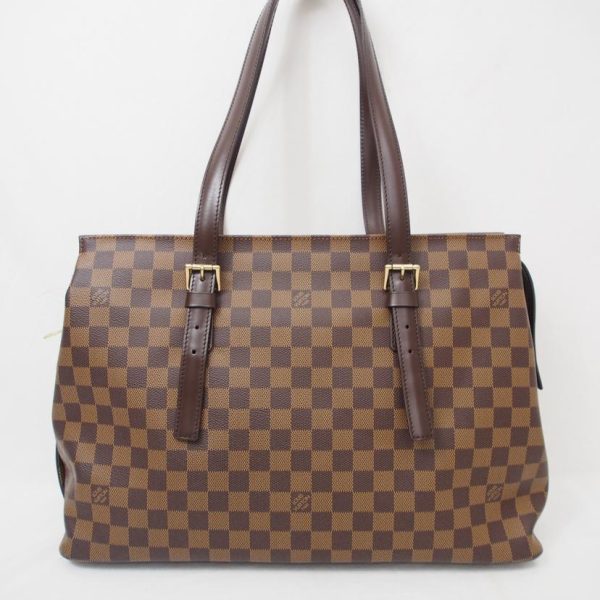 33997 2 Louis Vuitton Chelsea Damier Ebene Shoulder Bag Brown