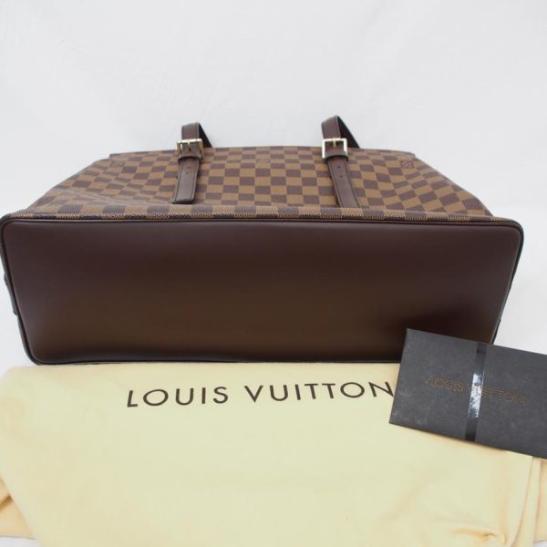 33997 6 Louis Vuitton Chelsea Damier Ebene Shoulder Bag Brown