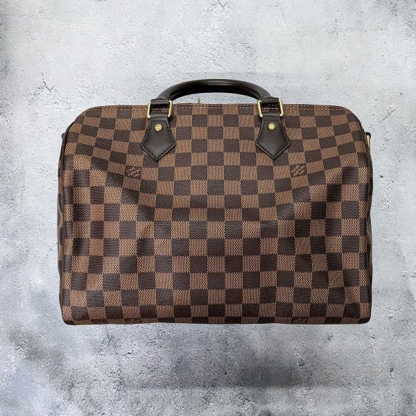 345 03 Louis Vuitton Speedy Bandouliere 30 Damier Boston Bag