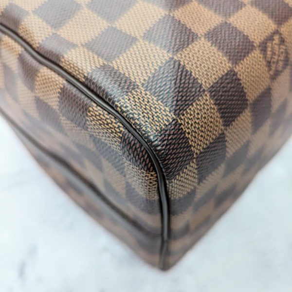 345 14 Louis Vuitton Speedy Bandouliere 30 Damier Boston Bag