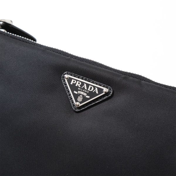 350721050 8 Prada Clutch Bag Pouch with Wristlet Re Nylon Triangle Logo