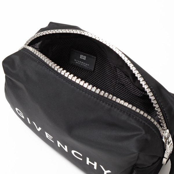 351030270 5 Givenchy Clutch Bag Logo Travel Pouch 4G Nylon Black