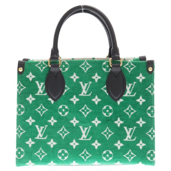 3524d010007 1 Louis Vuitton On the Go PM LV Match 2WAY Bag Green