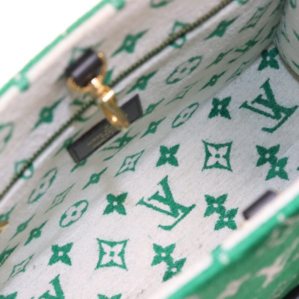 3524d010007 5 Louis Vuitton On the Go PM LV Match 2WAY Bag Green