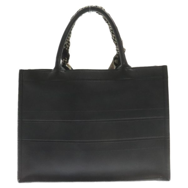 3524f010005 2 DIOR Book Tote Midium Tote Bag Leather Black