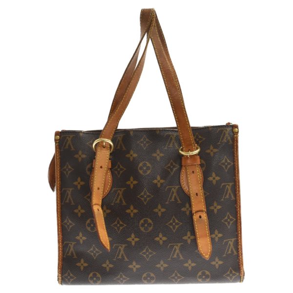 3524f050002 2 LOUIS VUITTON Popincourt Shoulder Bag Canvas Brown