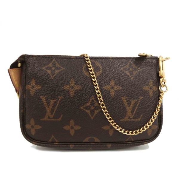 35353 1 Louis Vuitton Mini Pochette Accessoire Monogram Shoulder Bag Brown