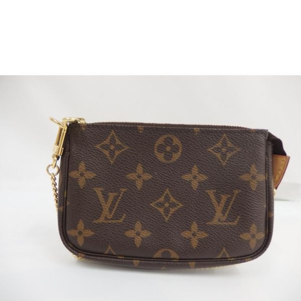 35353 2 Louis Vuitton Mini Pochette Accessoire Monogram Shoulder Bag Brown