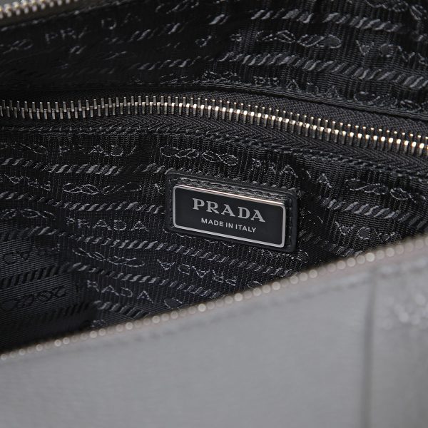 360514725 15 PRADA Shoulder Bag Vitello Dino Leather Black