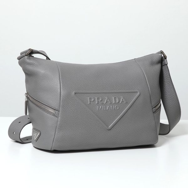 360514725 2 PRADA Shoulder Bag Vitello Dino Leather Black