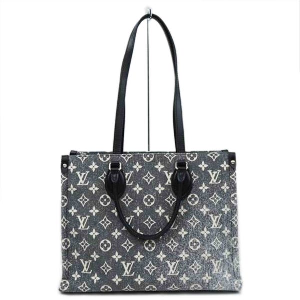 36116 1 Louis Vuitton on the Go MM Monogram Jacquard Denim Bag