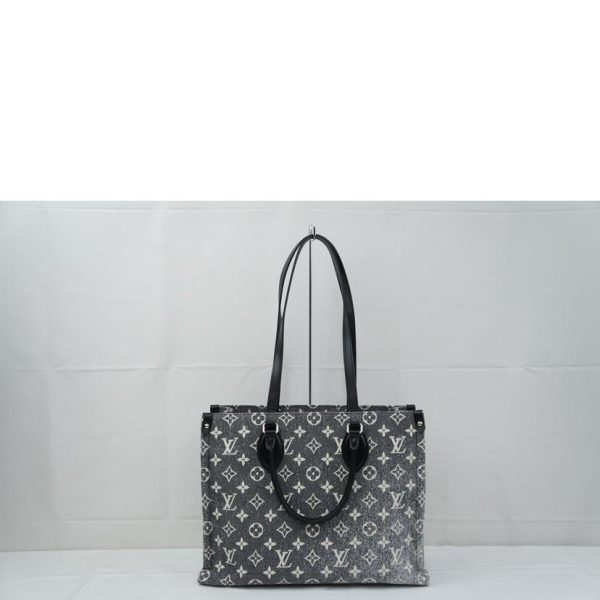 36116 2 Louis Vuitton on the Go MM Monogram Jacquard Denim Bag