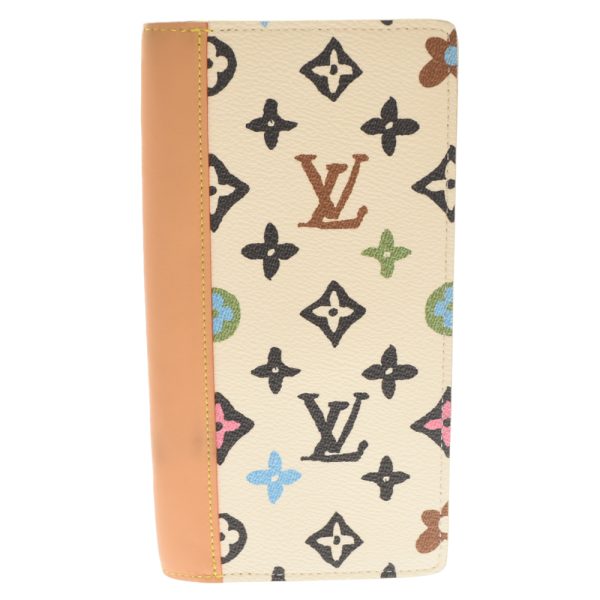 3624e270008 1 LOUIS VUITTON Portefeuille Brother Nm Vanilla Monogram Wallet Canvas White