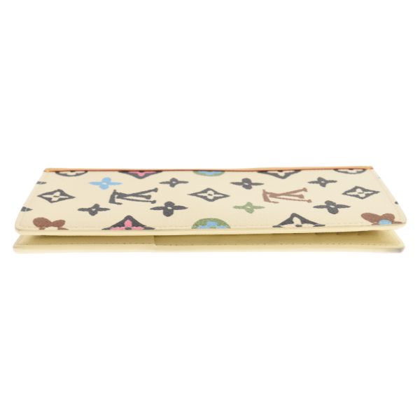 3624e270008 3 LOUIS VUITTON Portefeuille Brother Nm Vanilla Monogram Wallet Canvas White