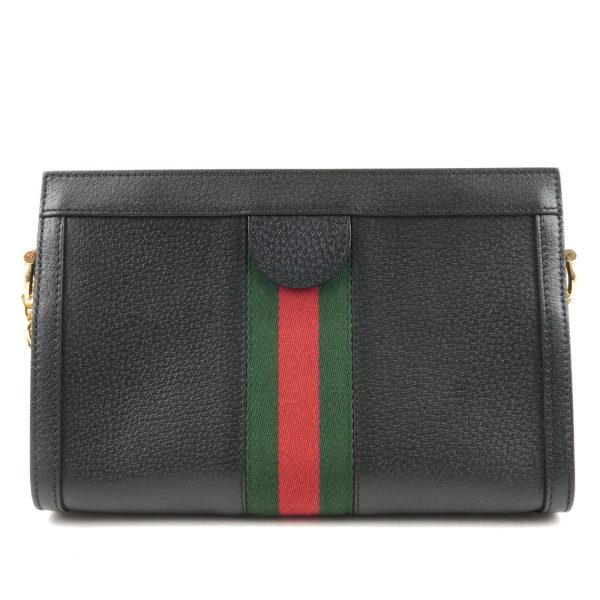 36481 6 2 Gucci Ophidia Gg Small Leather Crossbody Chain Bag Black