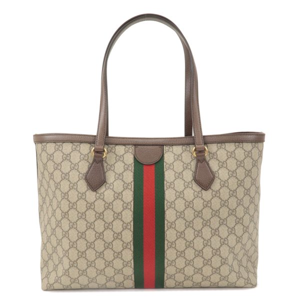 36735 15 2 Gucci Ophidia GG Supreme Leather Tote Bag Beige