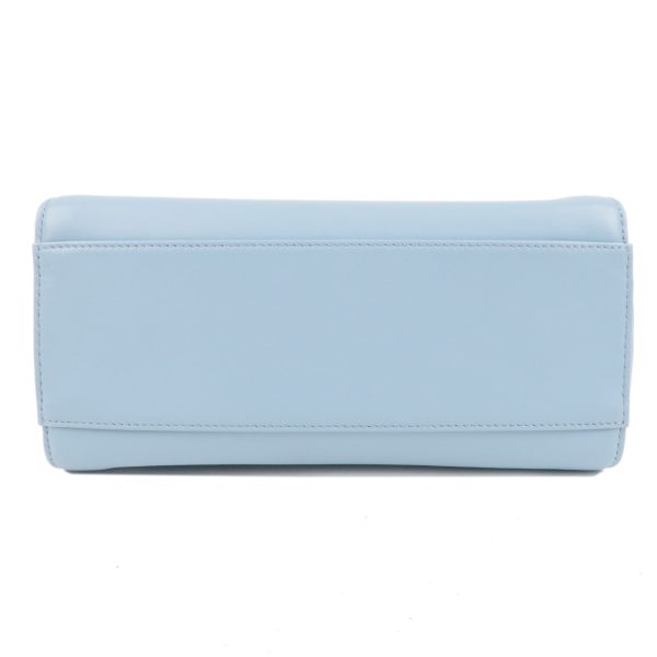 36775 18 3 Fendi Peekaboo Mini Leather Handbag Light Blue