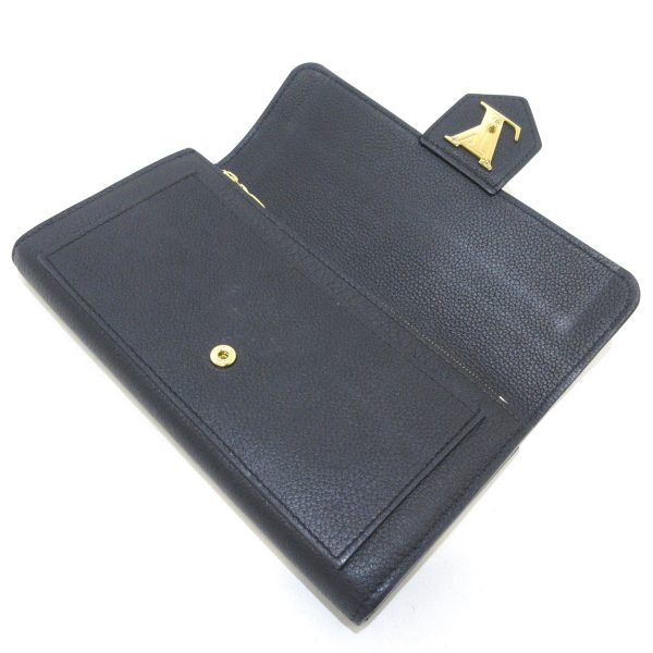 36846872 3 Louis Vuitton Portefeuille Lock Me Long Wallet Noir