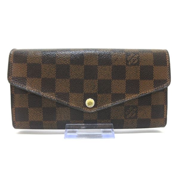 36851854 1 Louis Vuitton Portefeuille Sara Long Wallet Damier