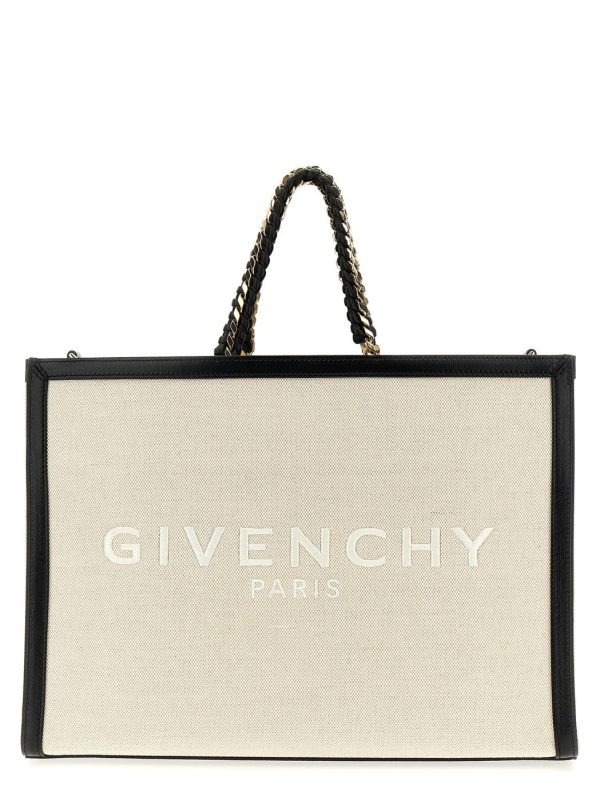 369198336d1a9a7 ju 1 Givenchy White Black Medium G Tote Shopping Bag