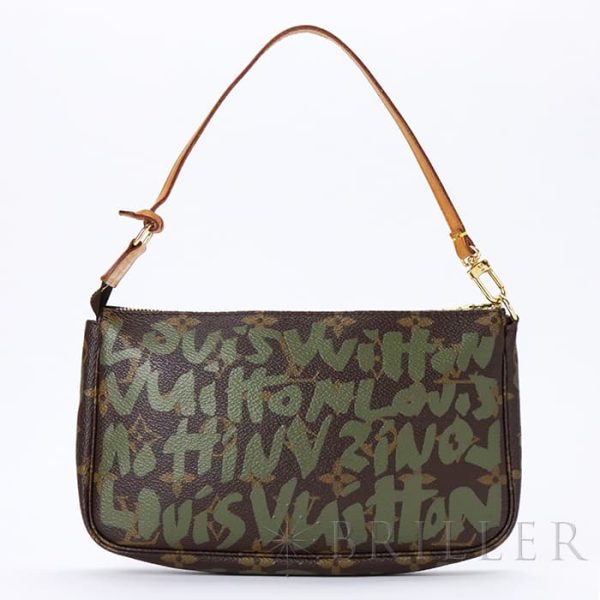 3717011482899 3 Louis Vuitton Accessory Pouch Khaki Monogram Graffiti