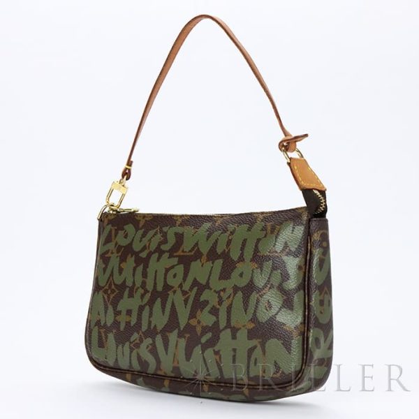 3717011482899 4 Louis Vuitton Accessory Pouch Khaki Monogram Graffiti