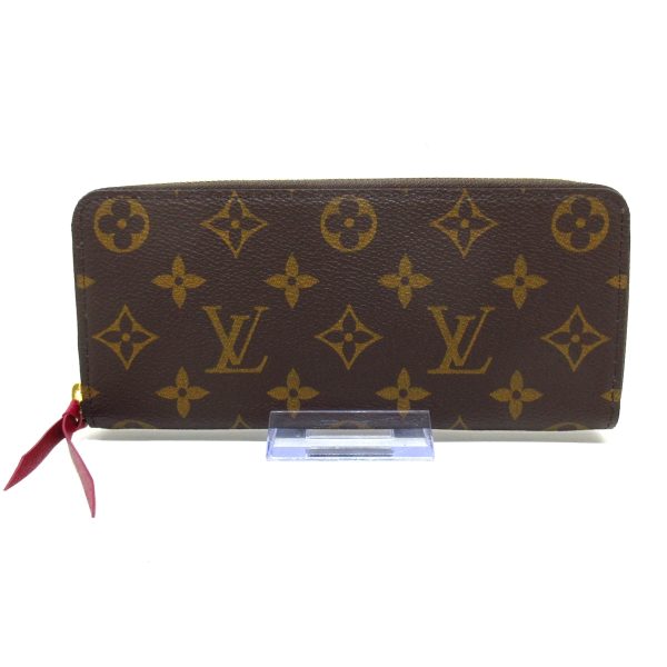 37392805 1 Louis Vuitton Portefeuille Clemence Long Wallet Fuchsia Monogram