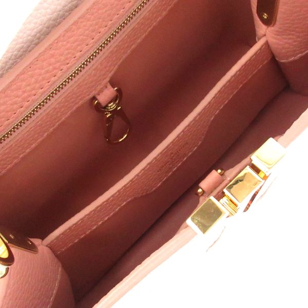 37414990 6 Louis Vuitton Capucines BB Handbag Rose Trianon Greige